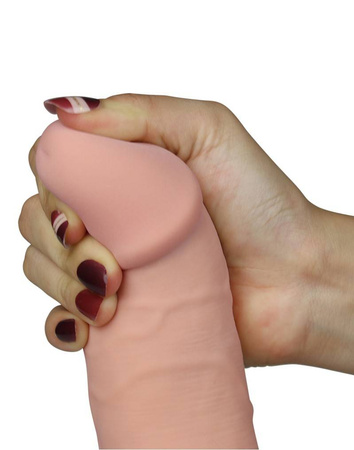 Realistyczne dildo z przyssawką i wibracjami LoveToy The Ultra Soft Dude Vibrating 8,8''