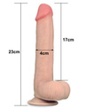 Elastyczne dildo z przesuwną skórą i przyssawką Lovetoy Sliding Skin Dong 9''