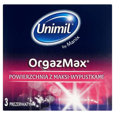 Prezerwatywy Unimil Box Orgazmax 3 szt.