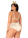 Kostium seksownego króliczka PLUS SIZE Obsessive Neo Goldes