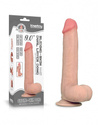 Elastyczne dildo z przesuwną skórą i przyssawką Lovetoy Sliding Skin Dong 9''