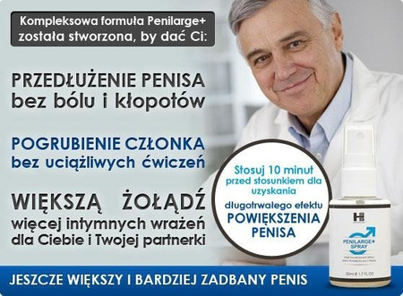 Spray powiększający penisa Penilarge+ 50ml