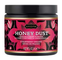 Jadalny puder do ciała KamaSutra Honey Dust Strawberry Fields 170 g truskawkowy