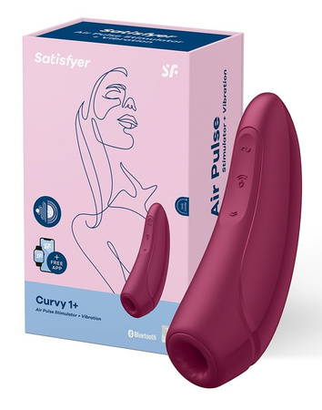 Stymulator łechtaczki sterowany aplikacją Satisfyer Curvy 1+ 