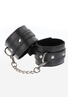 Czarne kajdanki na ręce z ekoskóry Taboom Wrist Cuffs Black