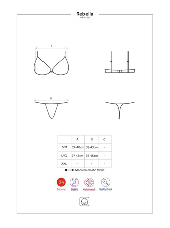 Komplet 2-częściowy Obsessive Redella