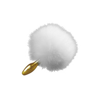 Upko Rabbit Fur Bunny Tail Small Butt Plug