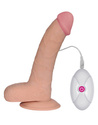Realistyczne dildo z przyssawką i wibracjami LoveToy The Ultra Soft Dude Vibrating 8,8''