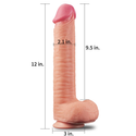 Realistyczne dildo z przyssawką Nature Cock 12" Dual Layered Platinum