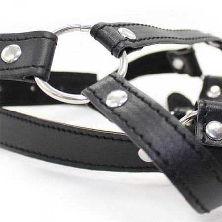 Knebel Toyz4Lovers Head Harness+Ring Gag 