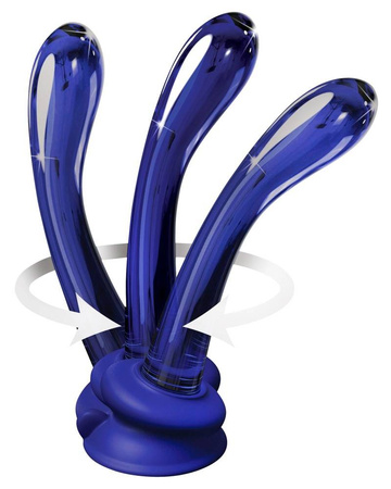 Szklane dildo z przyssawką Icicles No 89