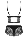 Zestaw PLUS SIZE 2-częściowy koronkowy top z szortami Obsessive Cecilla