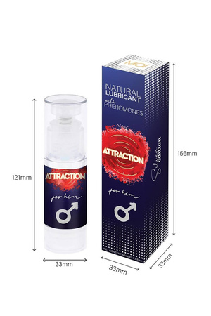 Lubrykant na bazie wody z feromonami Attraction dla Niego 50 ml