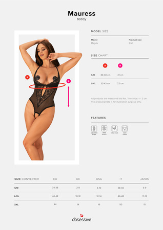 Body otwarte Obsessive Mauress