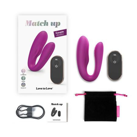 Wibrator dla par Match up Midnight 