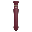 Zalo Legend Queen Set G-Spot Pulse Wave Vibrator Wine Red