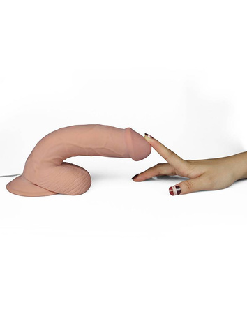 Realistyczne dildo z przyssawką i wibracjami LoveToy The Ultra Soft Dude Vibrating 8,8''