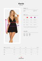 Koszulka babydoll + stringi PLUS SIZE Obsessive Klarita