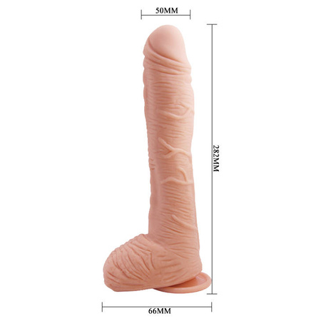 Dildo z przyssawką Baile Beautiful Alex Flesh 10.6'' 