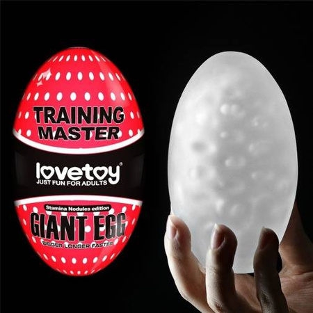 Elastyczny masturbator z lubrykantem LoveToy Giant Egg Stamina Nodules Edition