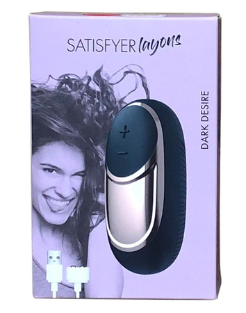 Masażer łechtaczkowy Satisfyer Layons Dark Desire - MAŁY I PORĘCZNY