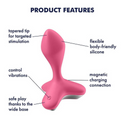 Korek analny z wibracjami Satisfyer Game Changer 