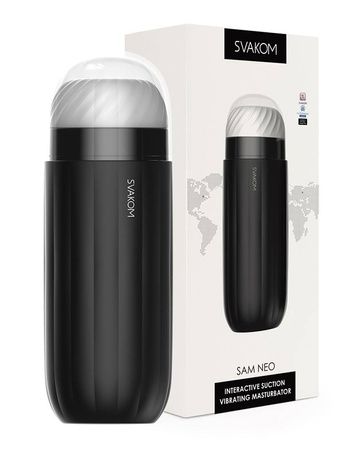 Interaktywny masturbator ssąco-wibrujący Svakom Sam Neo sterowany aplikacją