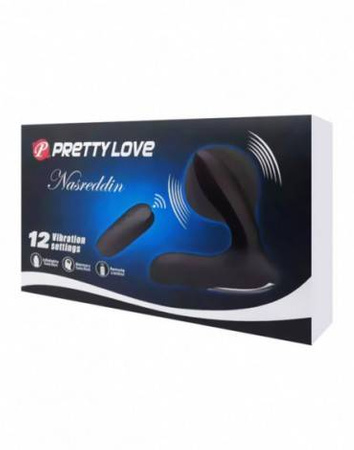 Nadmuchiwany stymulator analny wibrujący z pilotem Pretty Love Nasreddin