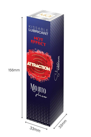 Lubrykant na bazie wody Attraction Mojito z efektem rozgrzewającym 50 ml