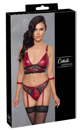 2-częściowy komplet erotyczny Cottelli Bondage Bra Set