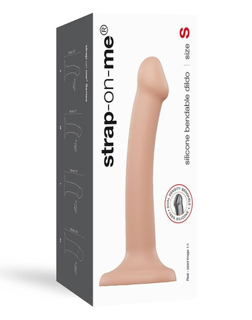 Silicone Bendable Dildo Double Density Black XL