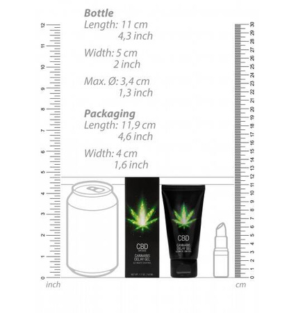 Żel opóźniający wytrysk CBD Cannabis Delay Gel 50 ml