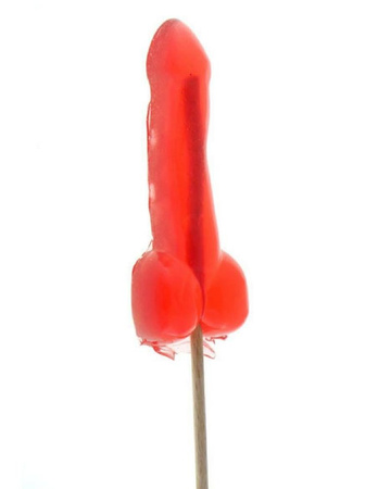 Żelowy Lizak Penis z jądrami 