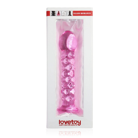 Szklane dildo Lovetoy Glass Romance Pink 7"
