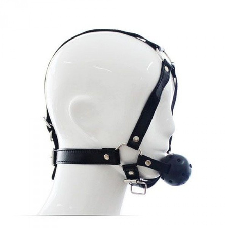 Knebel  na uprzęży Toyz4Loverz Head Harness+Ball Gag