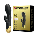 Wibrator z funkcją ssania Pretty Love Royal Pleasure - 24K złoto, ładowanie USB