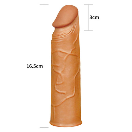 Nakładka na penisa Lovetoy Add 1" Pleasure X Tender Penis Sleeve Brown