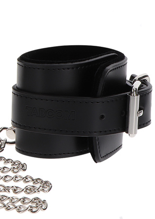 Czarna obroża z kajdankami na ręce Taboom Heavy Collar and Wrist Cuffs Black