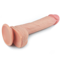 Realistyczne dildo z przyssawką Nature Cock 8.5" Dual Layered Platinum