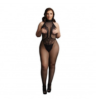 Fishnet and Lace Bodystocking Black 026 OSX