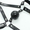 Knebel  na uprzęży Toyz4Loverz Head Harness+Ball Gag