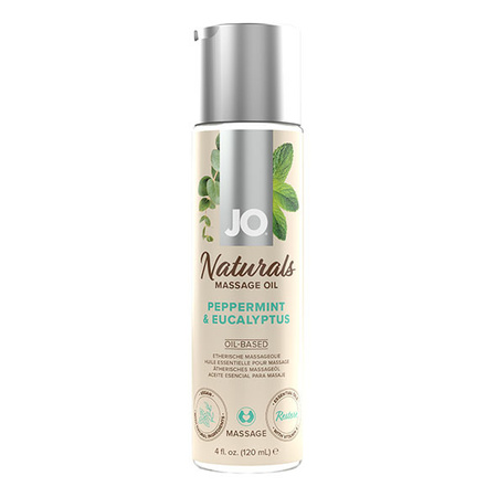 Naturalny olejek do masażu o zapachu mięty i eukaliptusa System JO Naturals Massage Oil Peppermint & Eucalyptus 120 ml