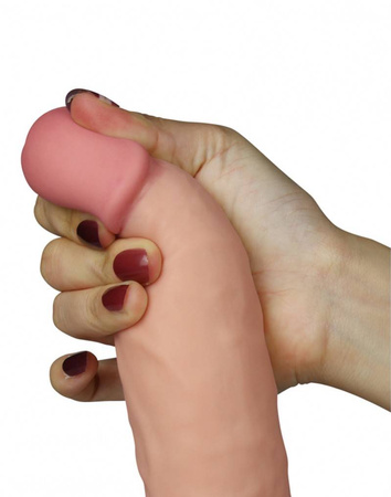 Realistyczne dildo z przyssawką i wibracjami LoveToy The Ultra Soft Dude Vibrating 8,5''