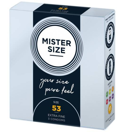 Prezerwatywy lateksowe MISTER.SIZE 