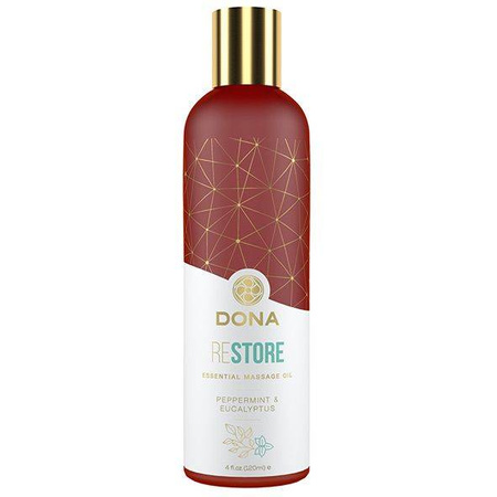 Olejek do masażu Dona Essential Massage Oil Restore Peppermint & Eucalyptus 120 ml