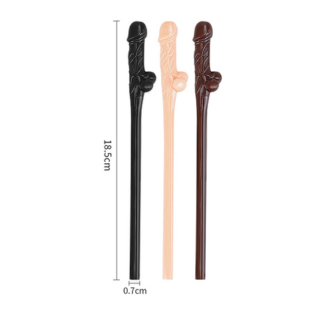 Słomki w kształcie członka Original Willy Straws 9 sztuk