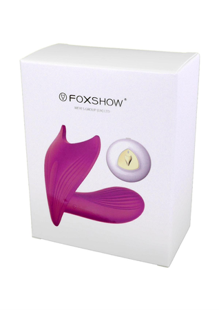 Masażer punktu G z funkcją podgrzewania i sterowania głosem Fox Silicone Panty Vibrator 