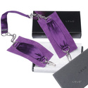 Jedwabne kajdanki Lelo Sutra Chinlink Cuffs Purple