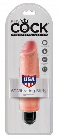 Wibrator realistyczny King Cock Vibrating Stiffy 6"