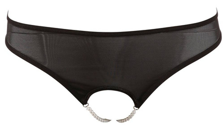 Stringi Cottelli Collection z perłami w kroku
